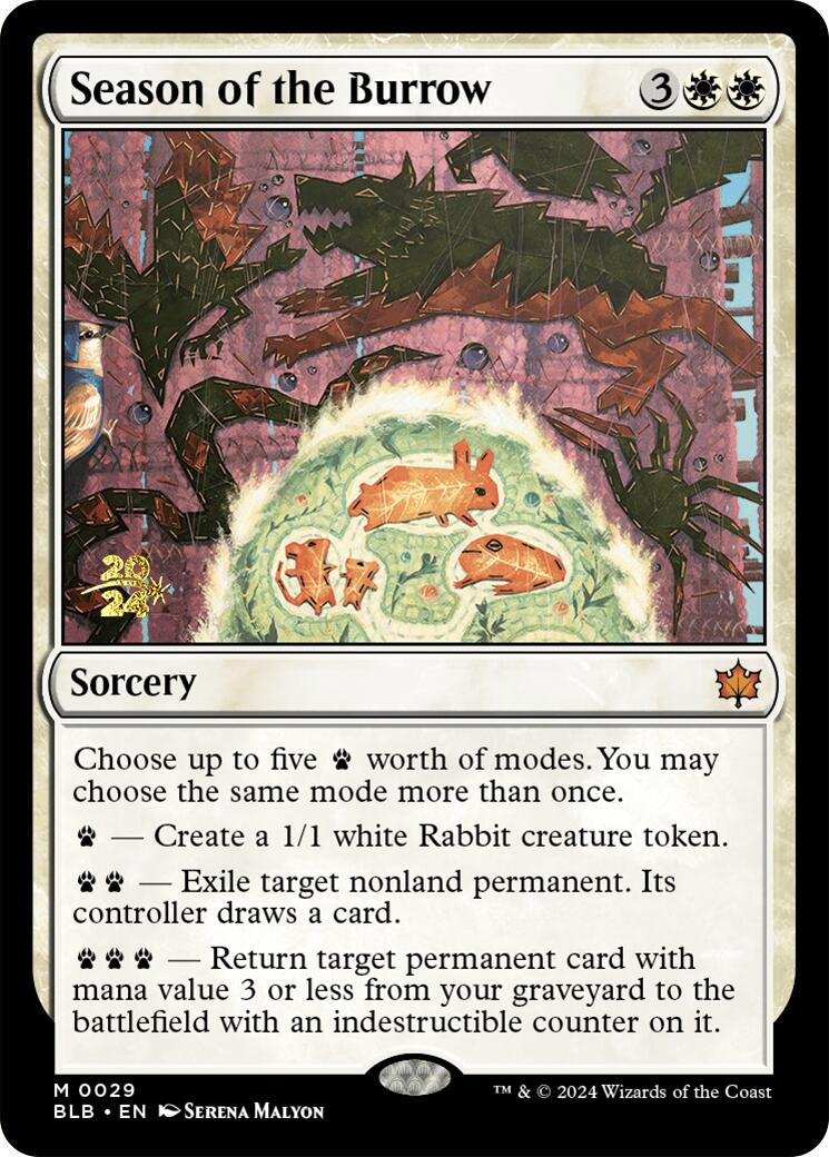 Season of the Burrow [Bloomburrow Prerelease Promos] | Empire Gaming NC
