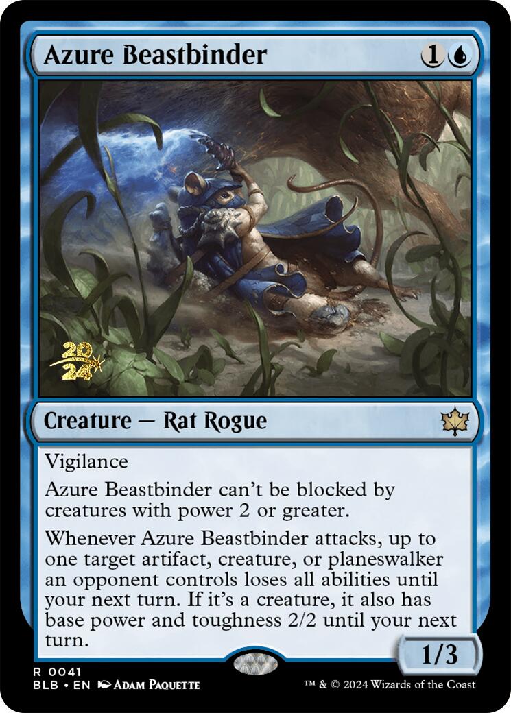 Azure Beastbinder [Bloomburrow Prerelease Promos] | Empire Gaming NC