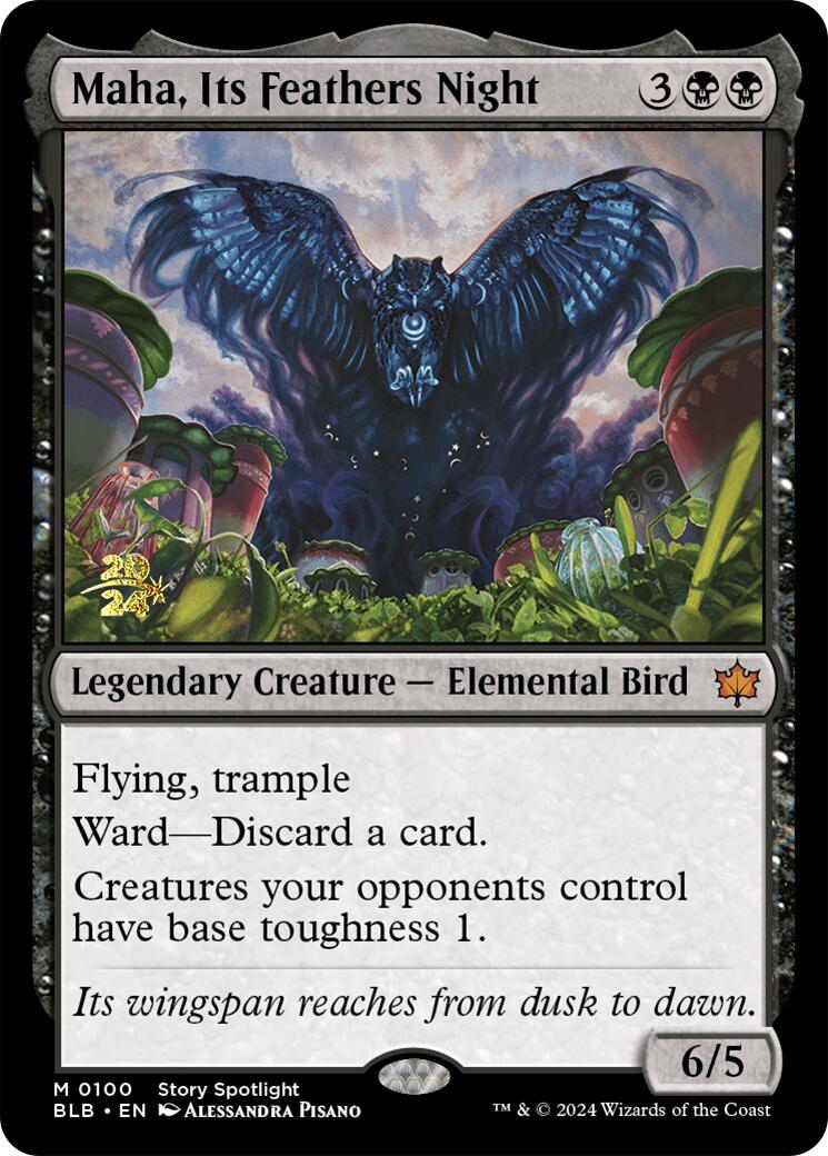 Maha, Its Feather Night [Bloomburrow Prerelease Promos] | Empire Gaming NC