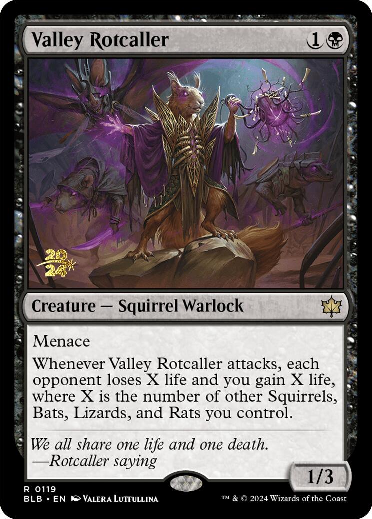 Valley Rotcaller [Bloomburrow Prerelease Promos] | Empire Gaming NC