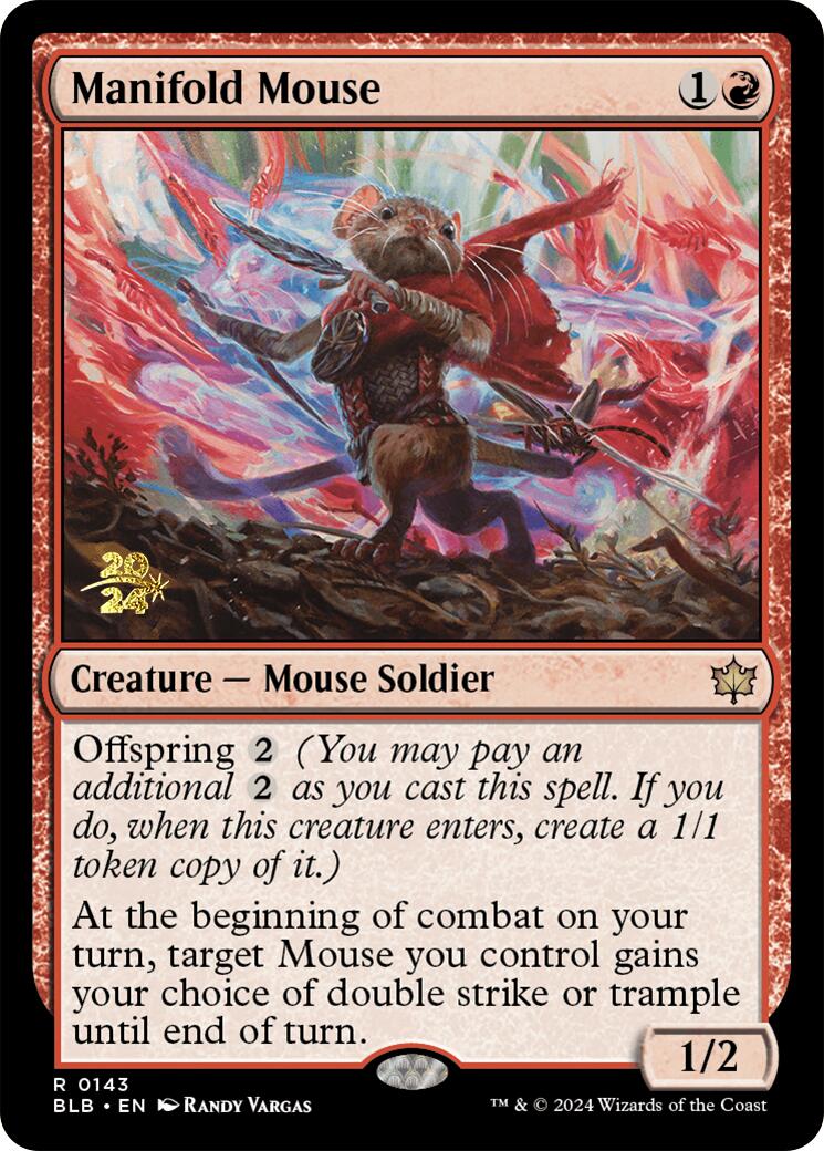 Manifold Mouse [Bloomburrow Prerelease Promos] | Empire Gaming NC