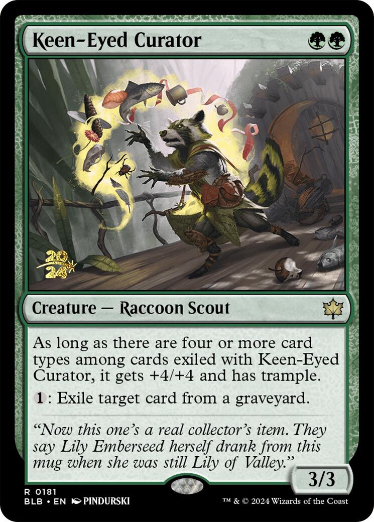 Keen-Eyed Curator [Bloomburrow Prerelease Promos] | Empire Gaming NC