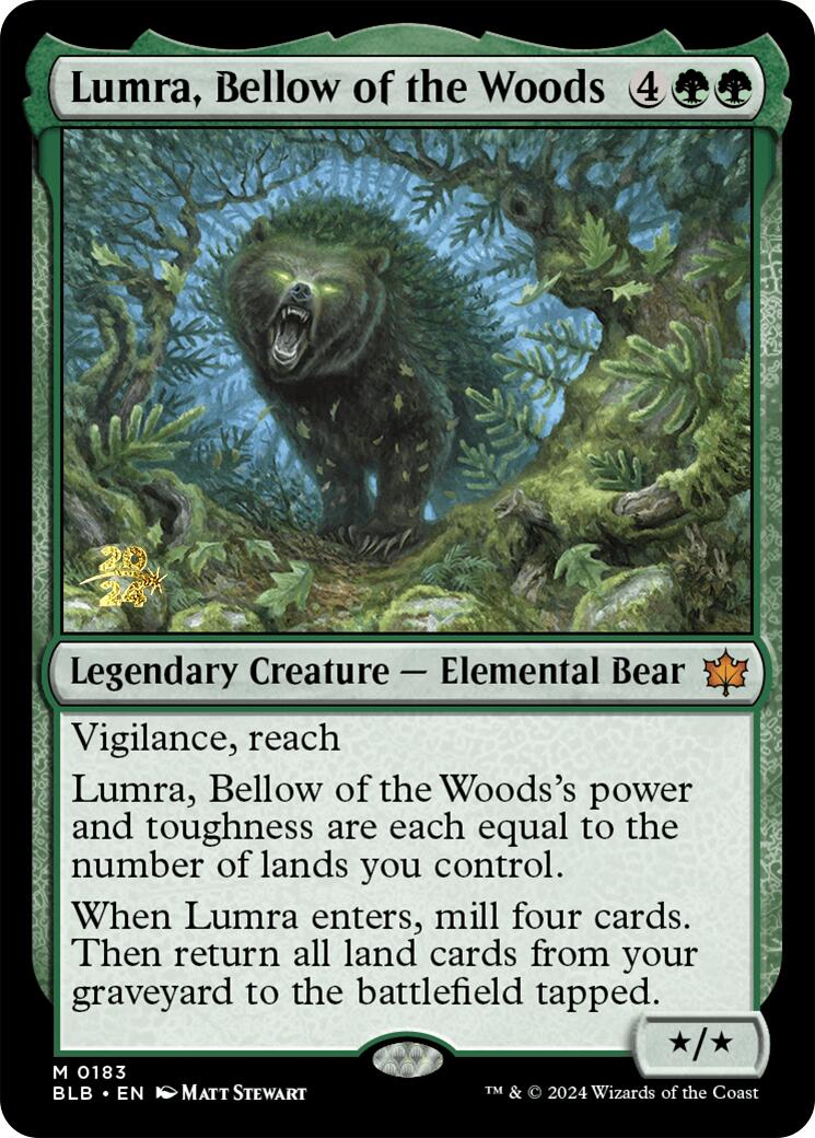 Lumra, Bellow of the Woods [Bloomburrow Prerelease Promos] | Empire Gaming NC