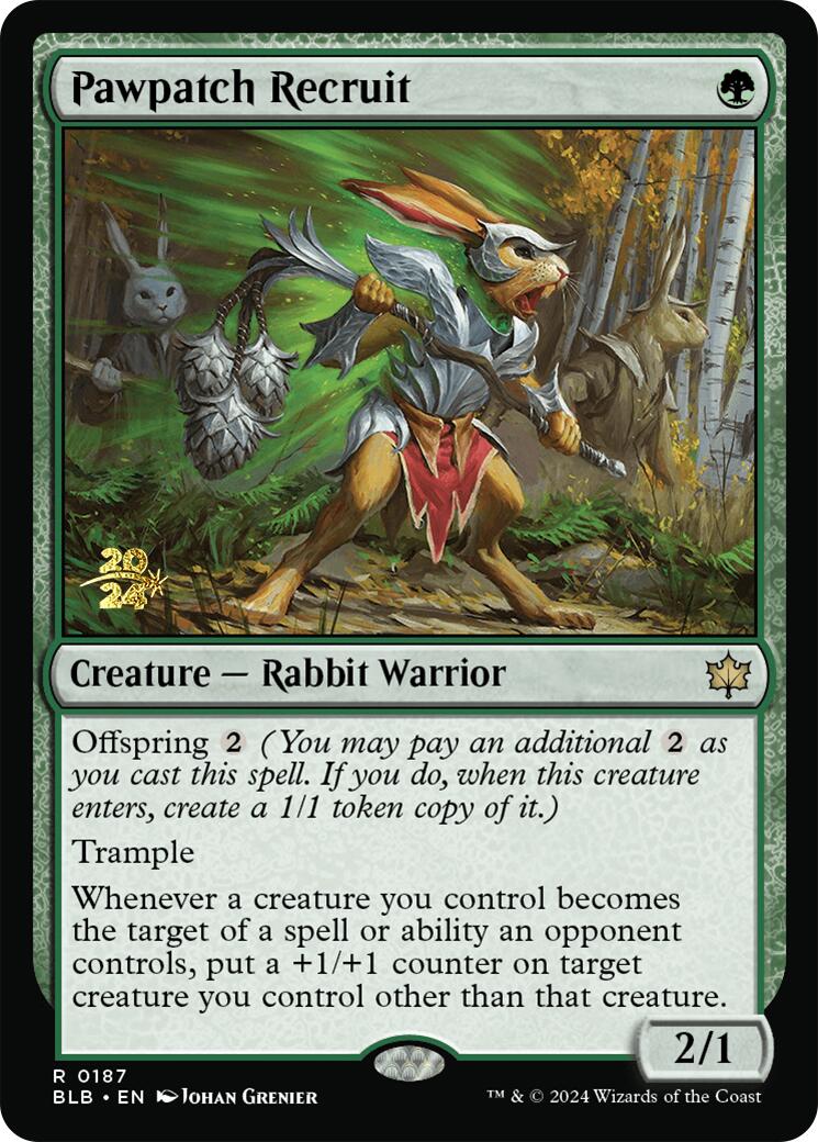 Pawpatch Recruit [Bloomburrow Prerelease Promos] | Empire Gaming NC