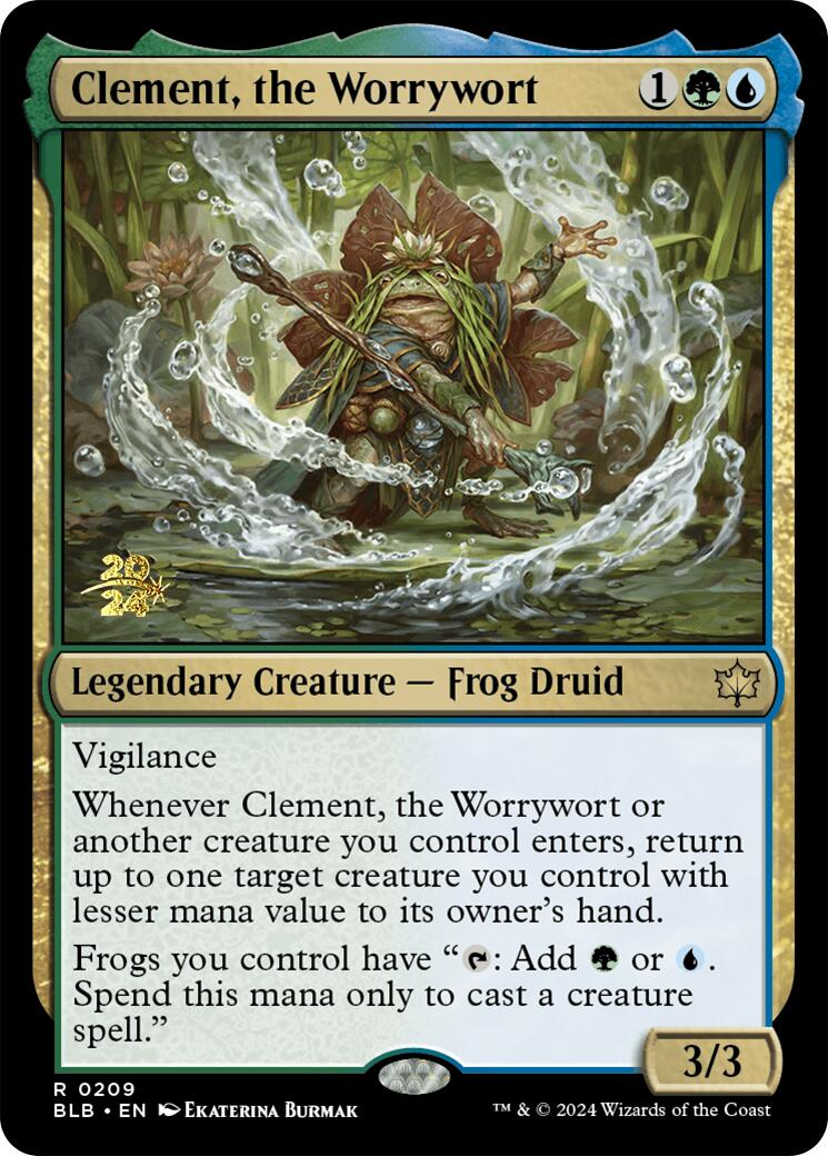 Clement, the Worrywort [Bloomburrow Prerelease Promos] | Empire Gaming NC