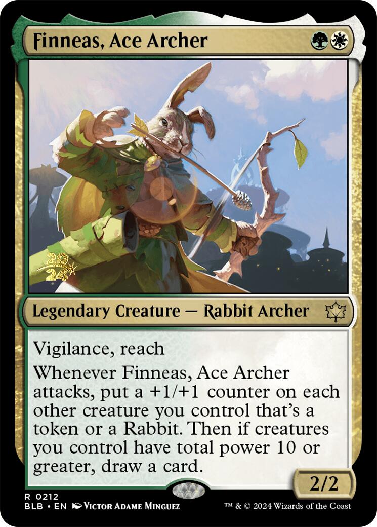 Finneas, Ace Archer [Bloomburrow Prerelease Promos] | Empire Gaming NC