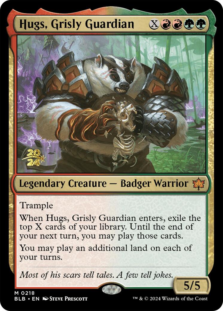 Hugs, Grisly Guardian [Bloomburrow Prerelease Promos] | Empire Gaming NC