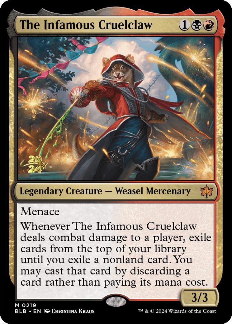 The Infamous Cruelclaw [Bloomburrow Prerelease Promos] | Empire Gaming NC