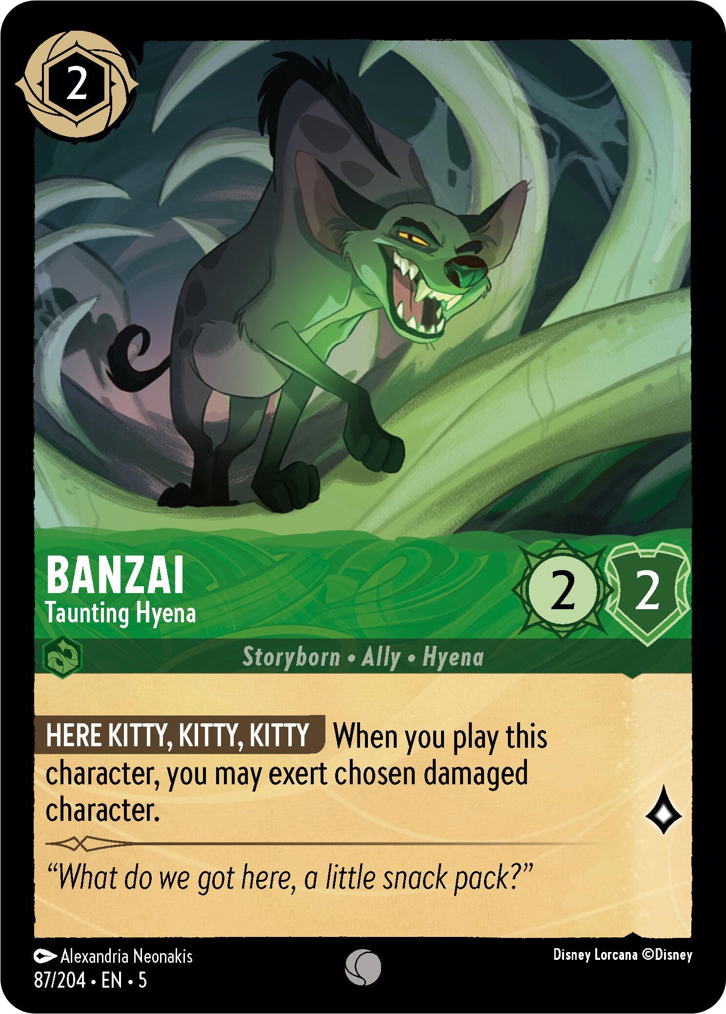 Banzai - Taunting Hyena (87/204) [Shimmering Skies] | Empire Gaming NC