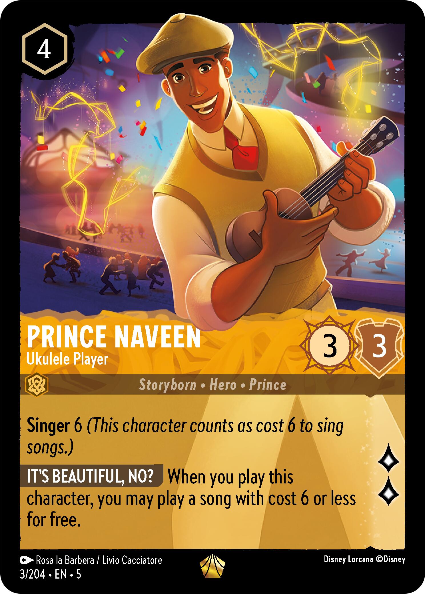 Prince Naveen - Ukulele Player (3/204) [Shimmering Skies] | Empire Gaming NC