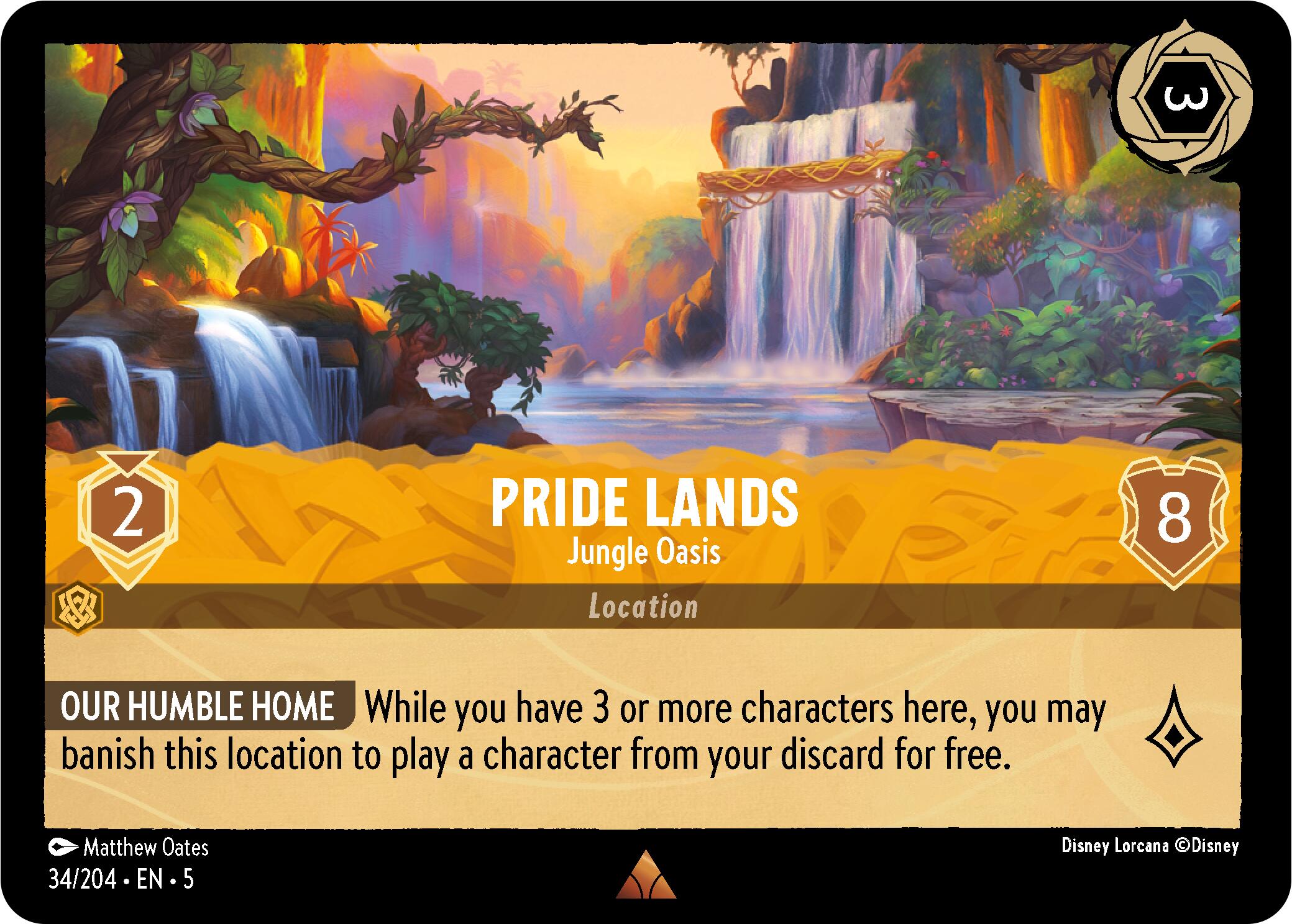 Pride Lands - Jungle Oasis (34/204) [Shimmering Skies] | Empire Gaming NC