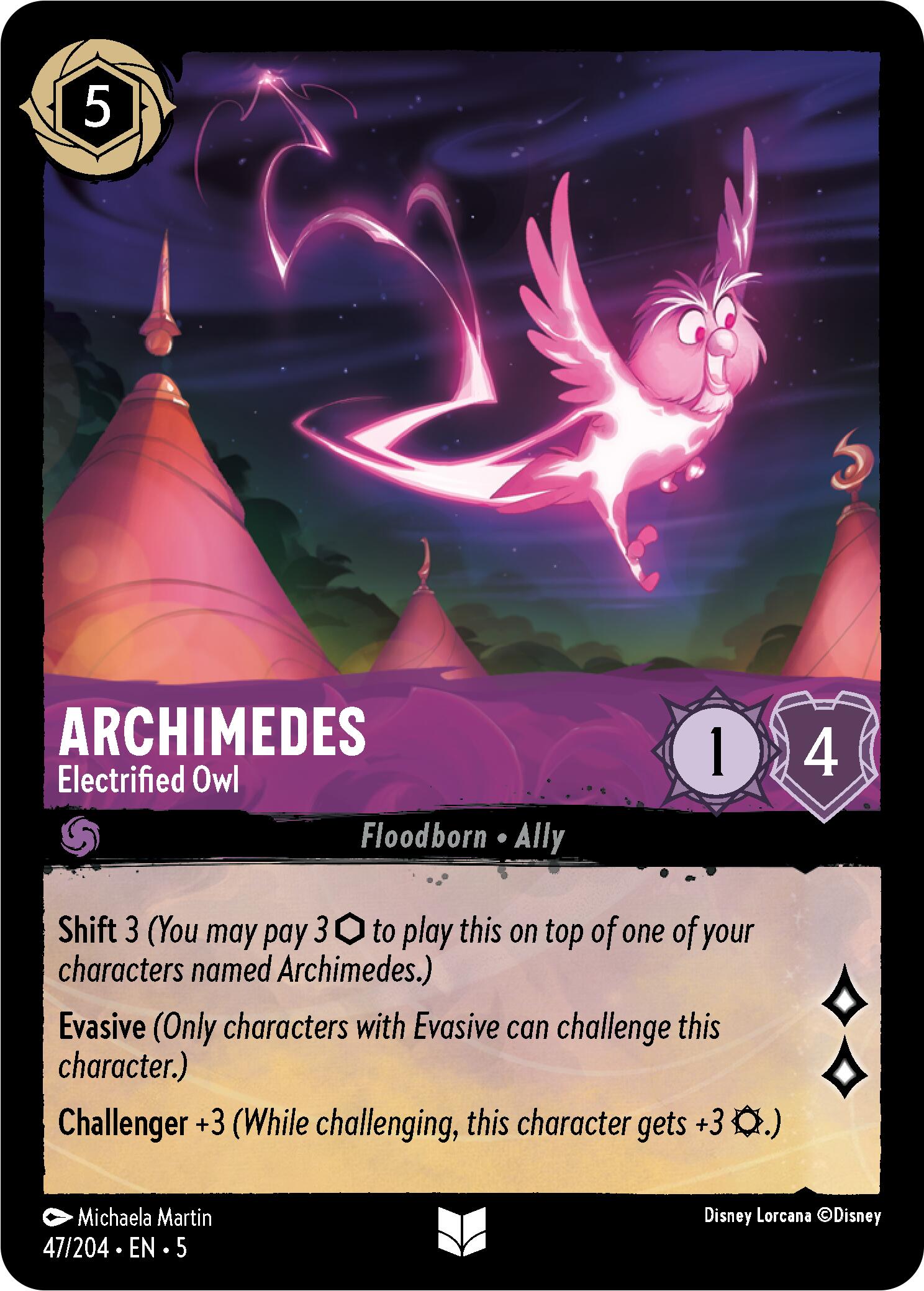 Archimedes - Electrified Owl (47/204) [Shimmering Skies] | Empire Gaming NC