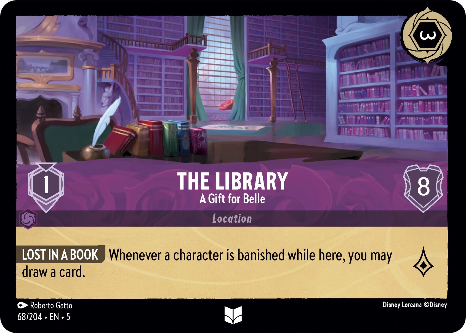 The Library - A Gift for Belle (68/204) [Shimmering Skies] | Empire Gaming NC