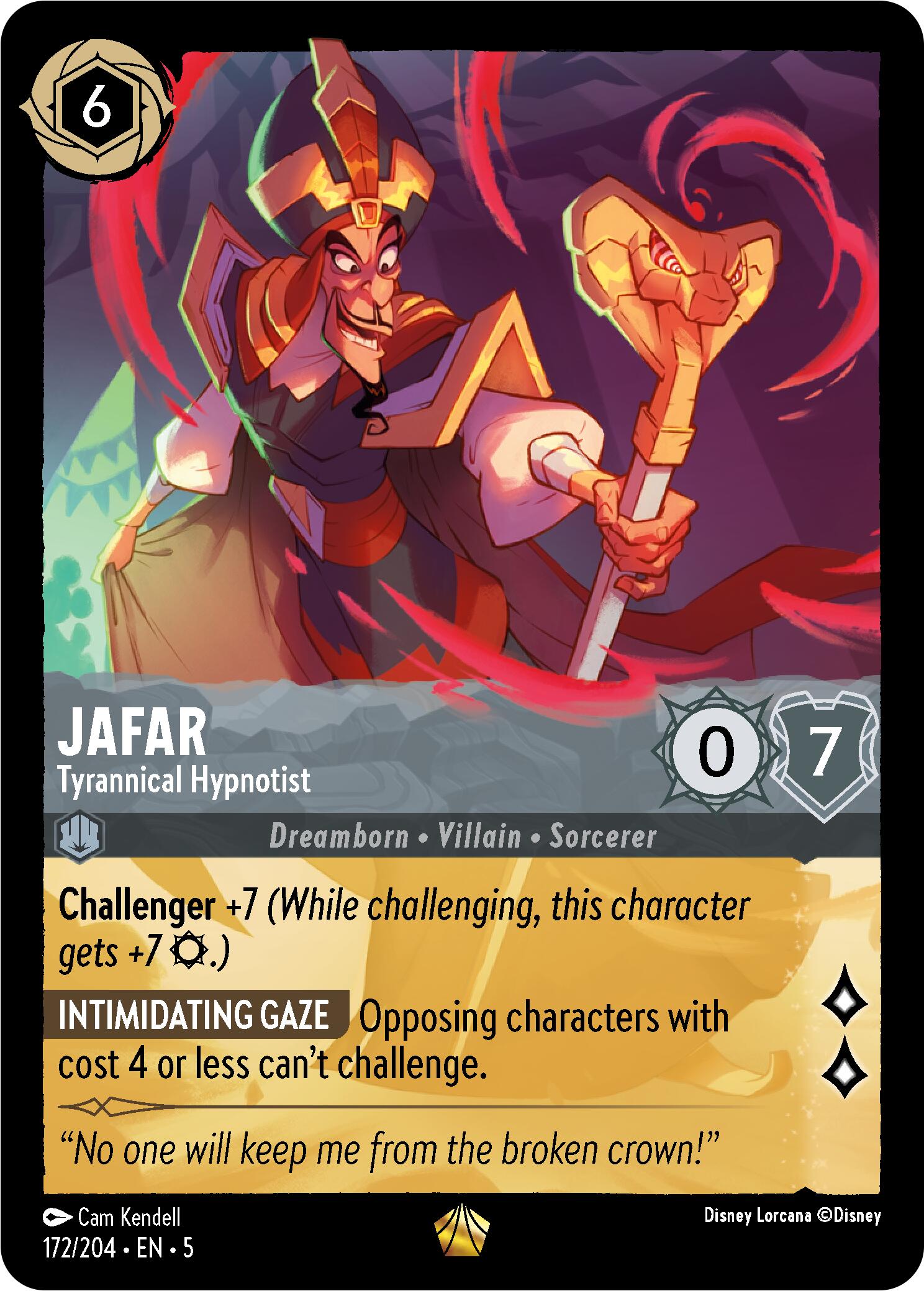 Jafar - Tyrannical Hypnotist (172/204) [Shimmering Skies] | Empire Gaming NC