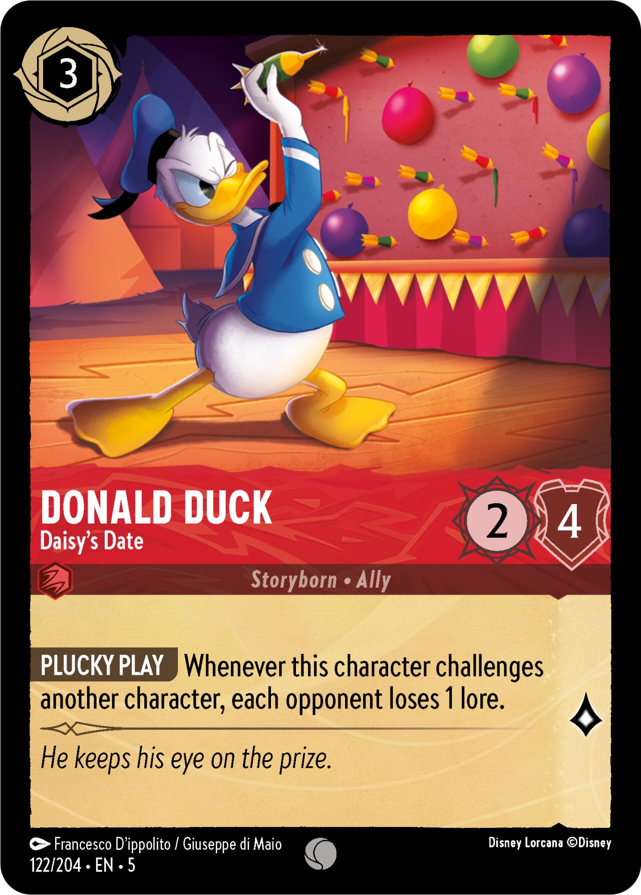 Donald Duck - Daisy's Date (122/204) [Shimmering Skies] | Empire Gaming NC