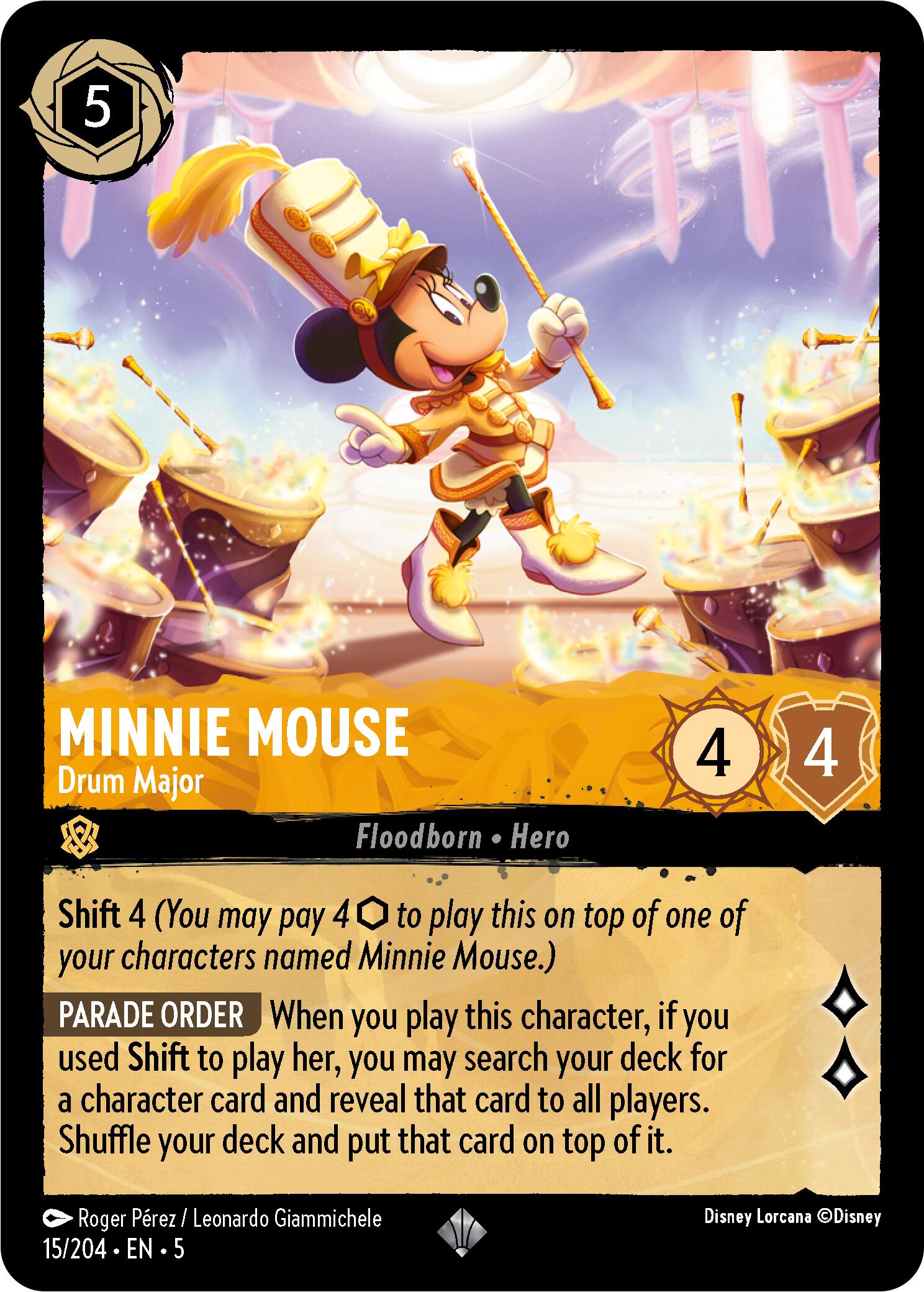 Minnie Mouse - Drum Major (15/204) [Shimmering Skies] | Empire Gaming NC