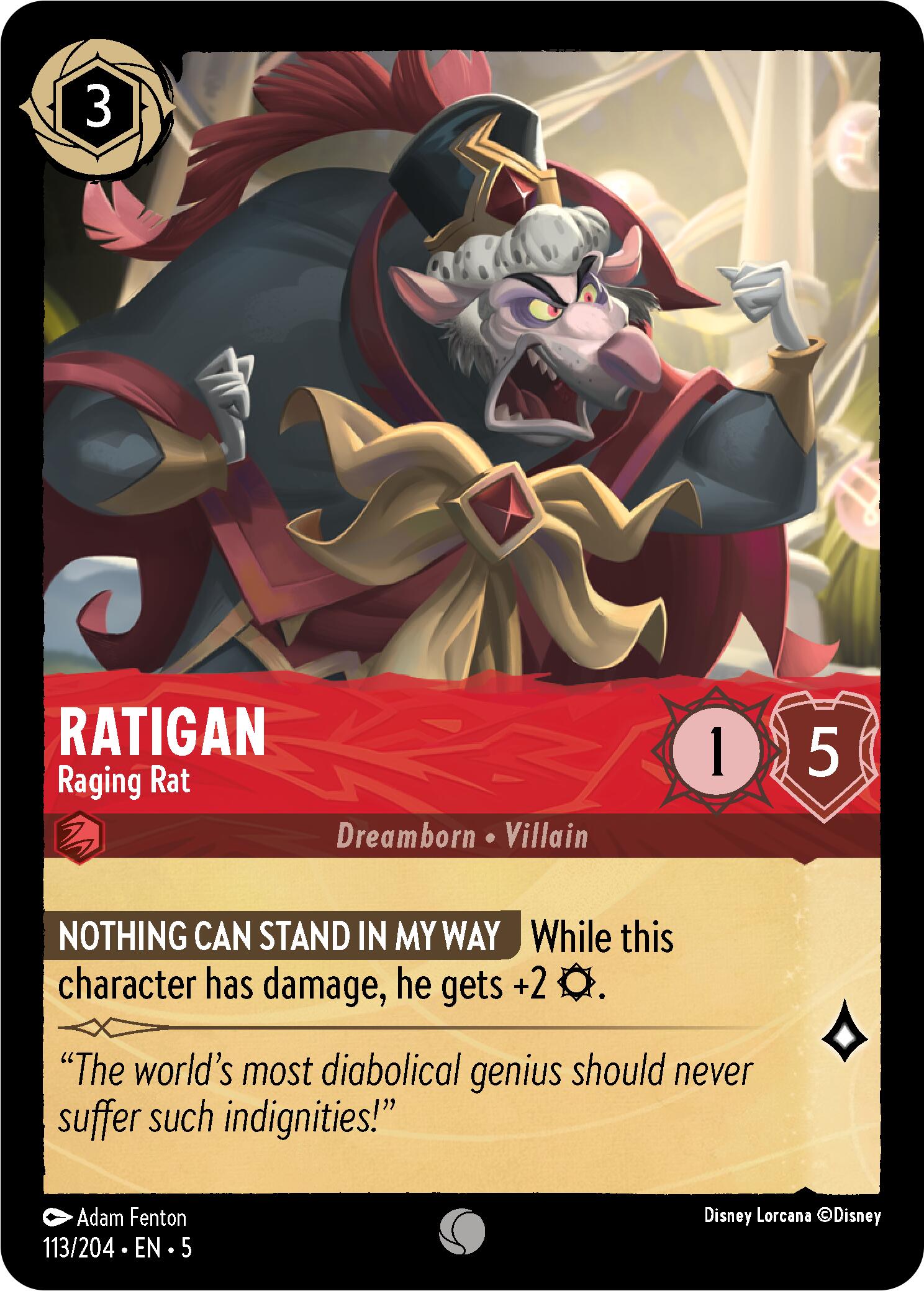 Ratigan - Raging Rat (113/204) [Shimmering Skies] | Empire Gaming NC