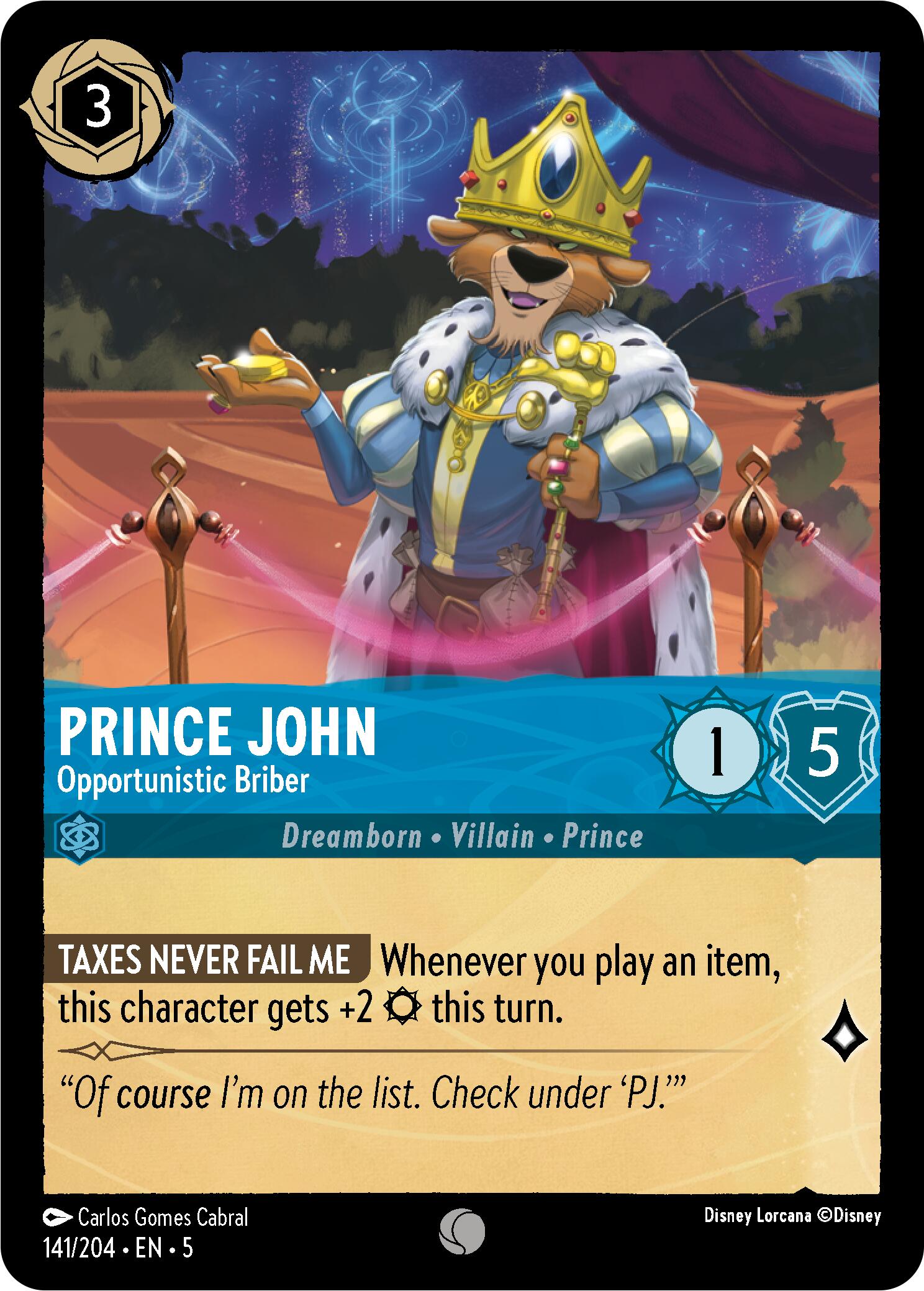 Prince John - Opportunistic Briber (141/204) [Shimmering Skies] | Empire Gaming NC