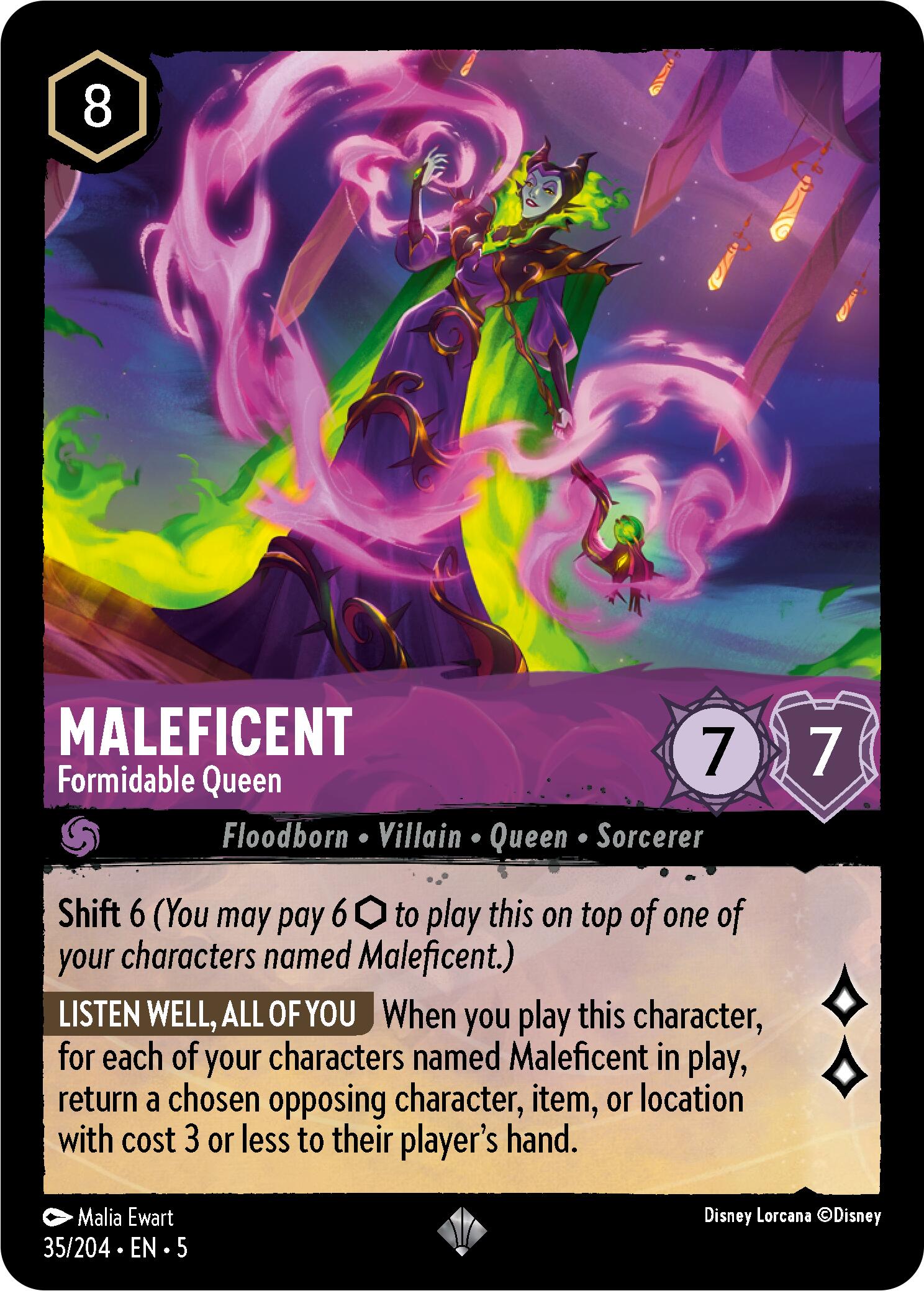 Maleficent - Formidable Queen (35/204) [Shimmering Skies] | Empire Gaming NC