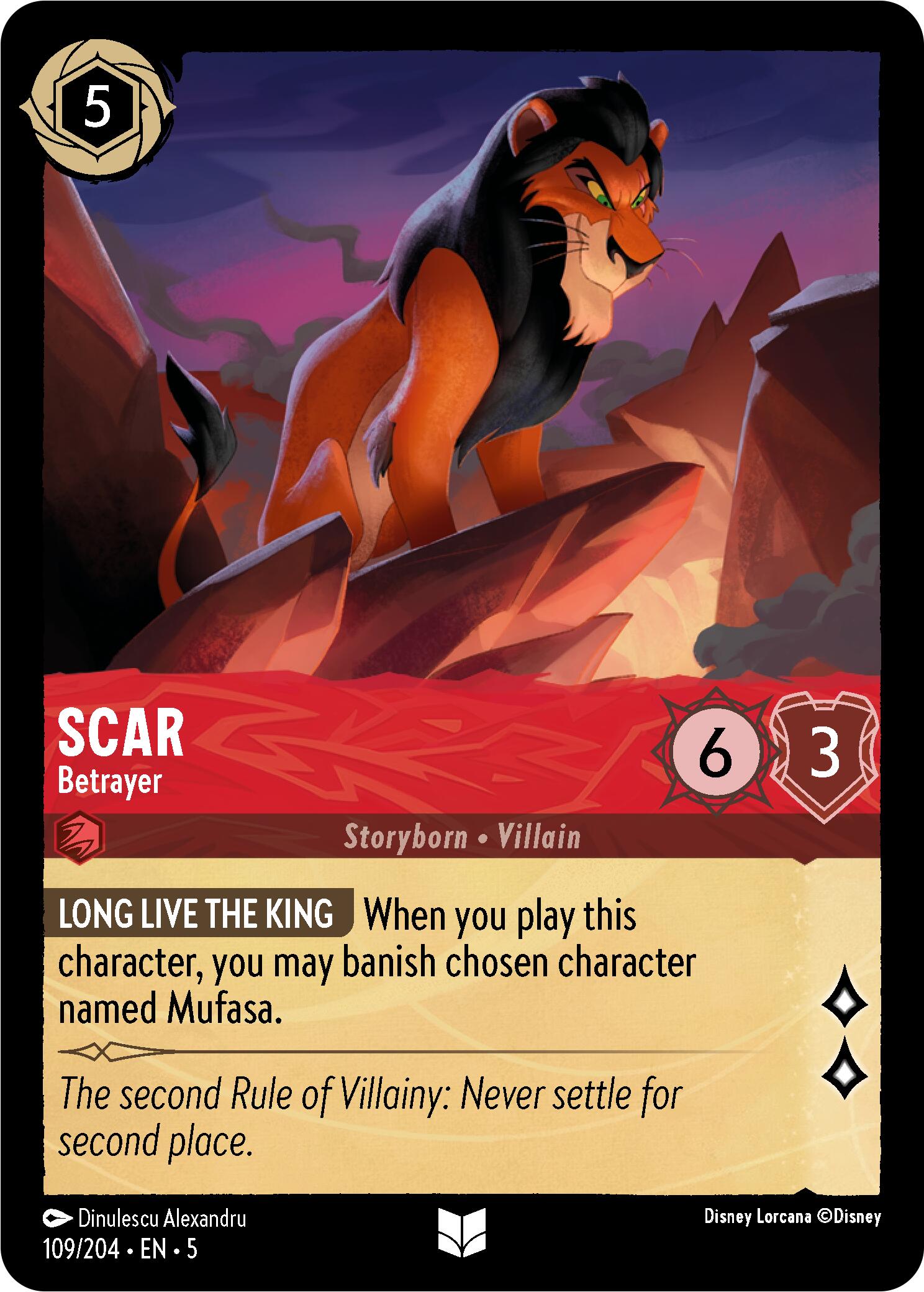 Scar - Betrayer (109/204) [Shimmering Skies] | Empire Gaming NC
