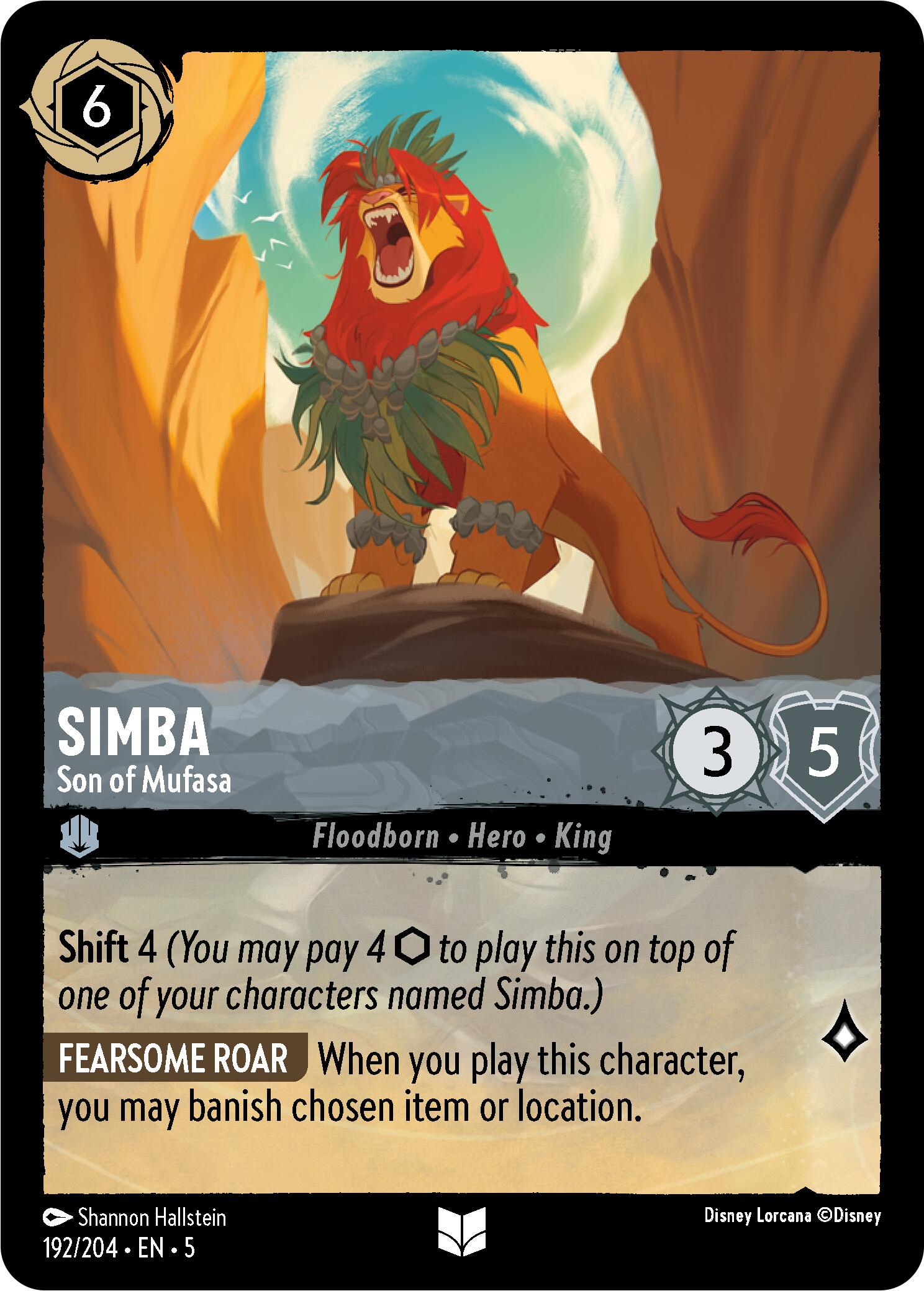 Simba - Son of Mufasa (192/204) [Shimmering Skies] | Empire Gaming NC