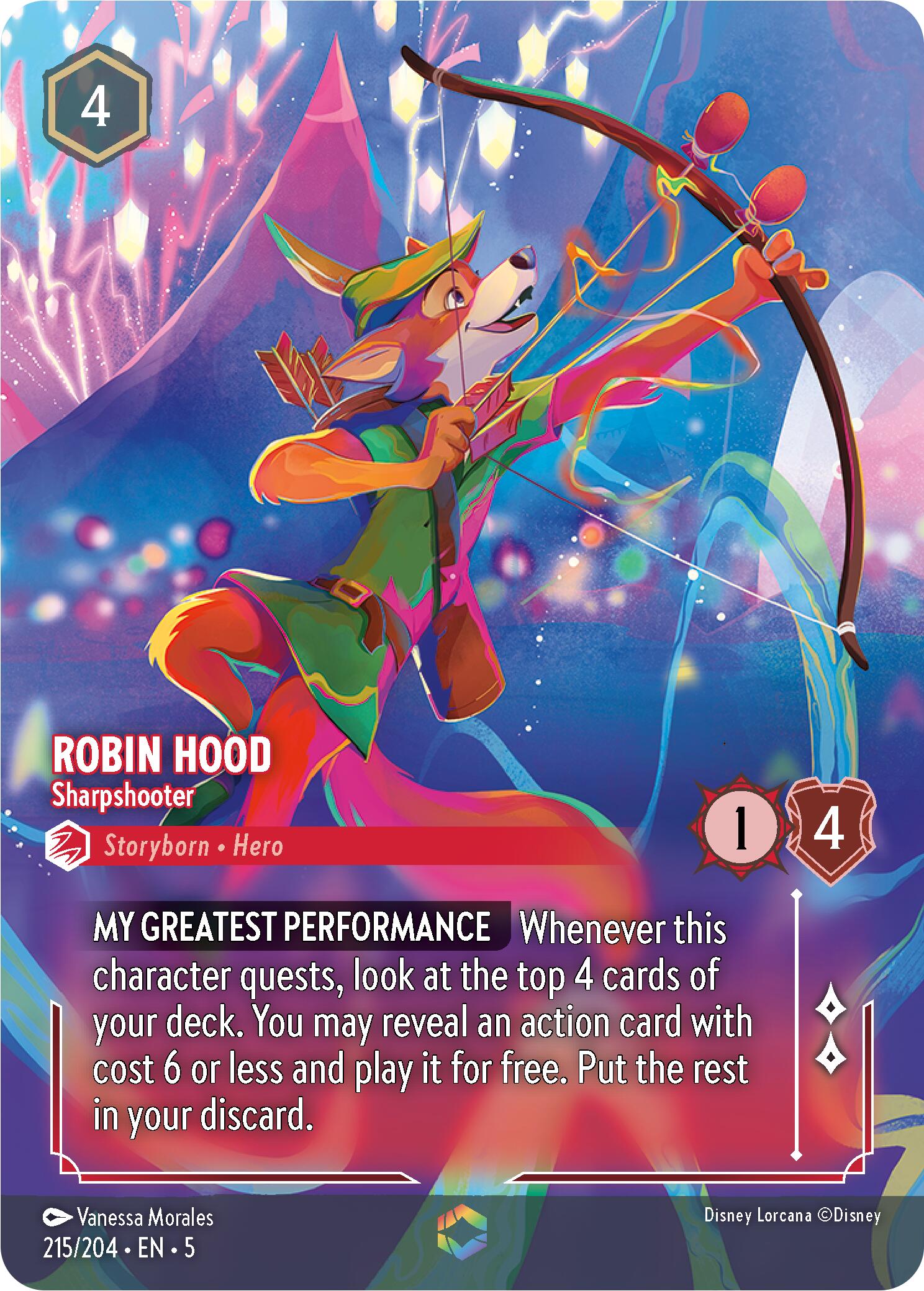 Robin Hood - Sharpshooter (Enchanted) (215/204) [Shimmering Skies] | Empire Gaming NC