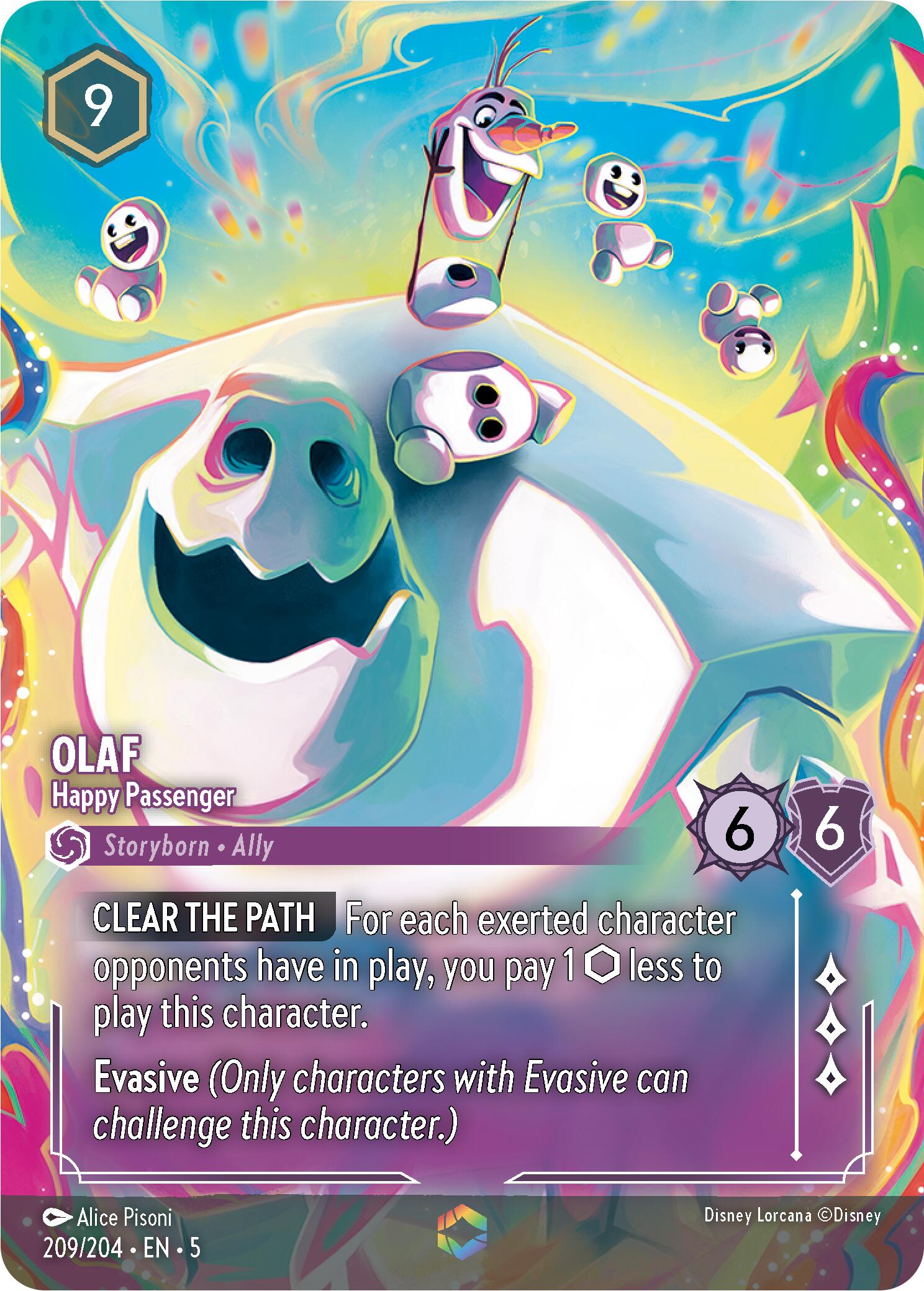 Olaf - Happy Passenger (Enchanted) (209/204) [Shimmering Skies] | Empire Gaming NC