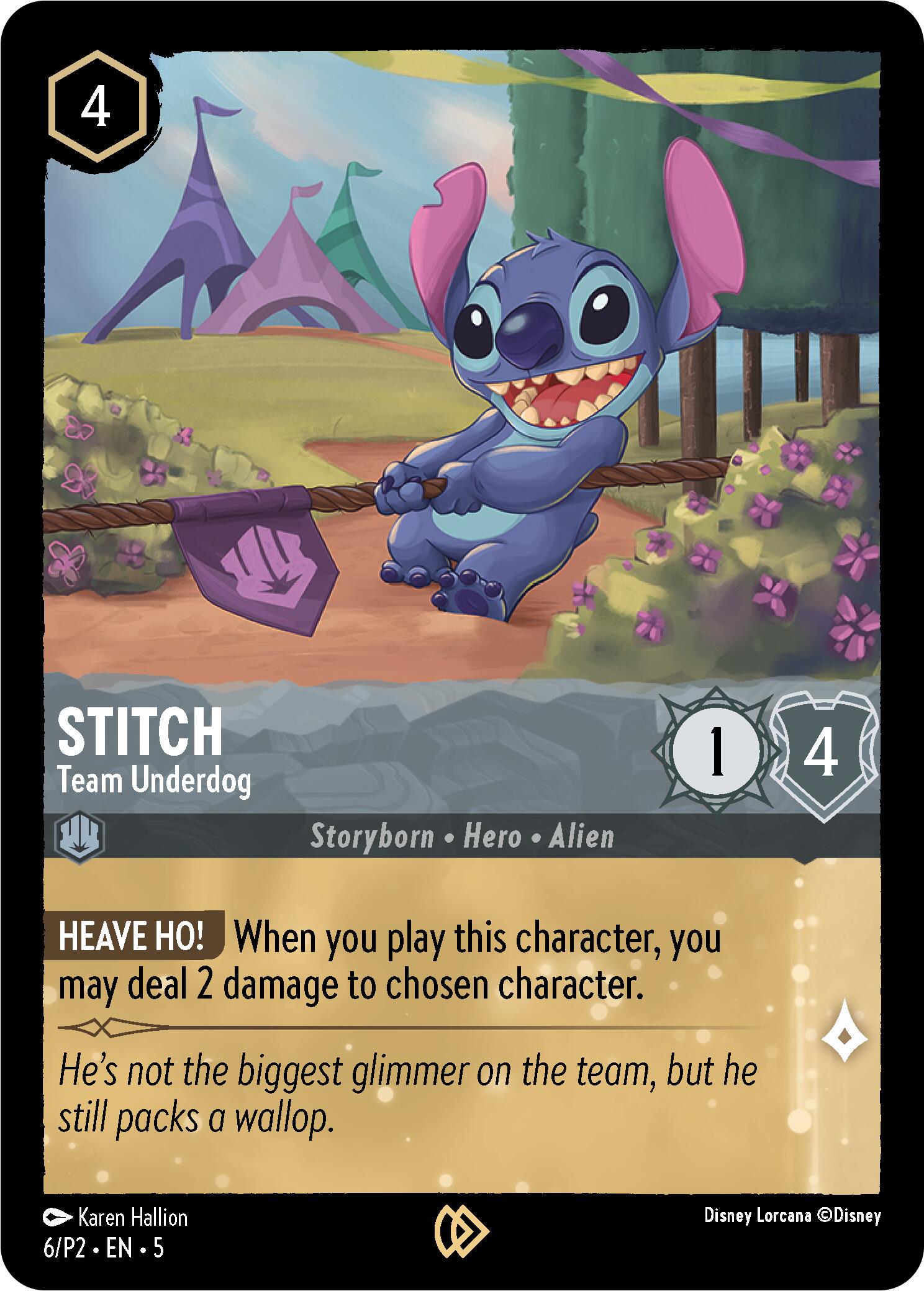 Stitch - Team Underdog (6) [Promo Cards] | Empire Gaming NC