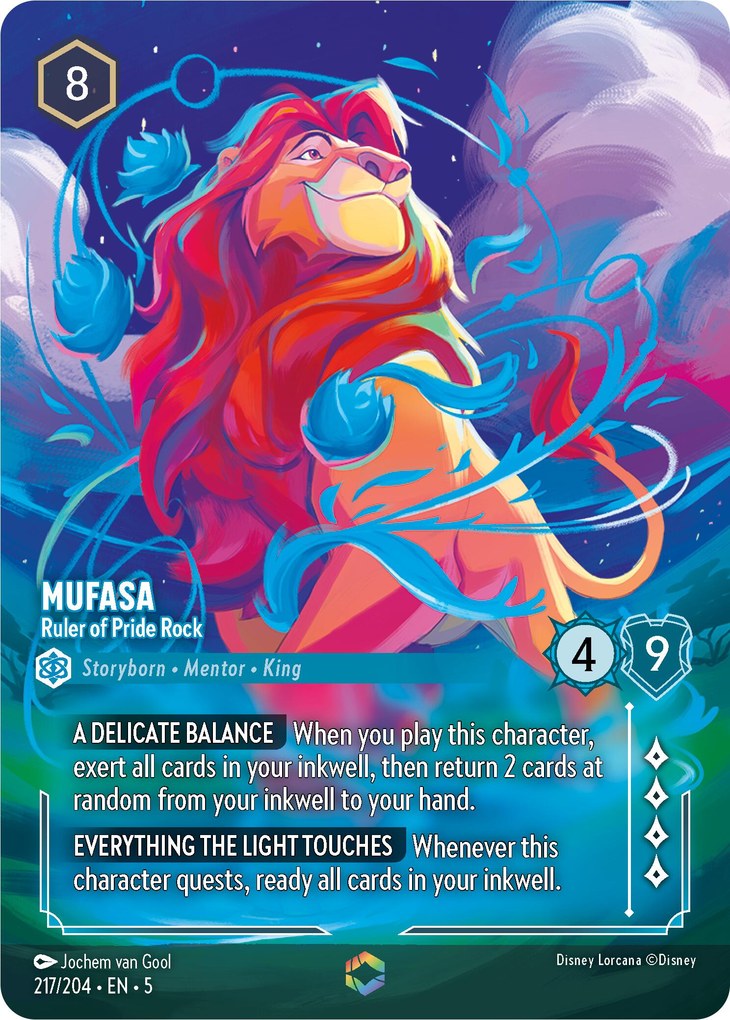 Mufasa - Ruler of Pride Rock (Enchanted) (217/204) [Shimmering Skies] | Empire Gaming NC