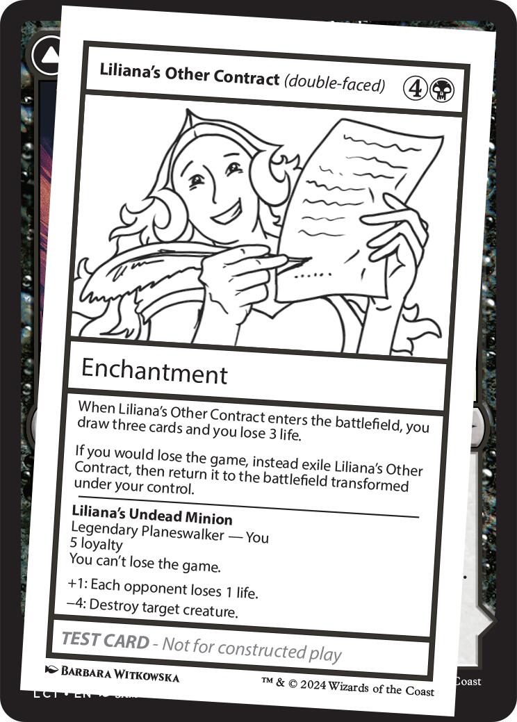 Liliana's Other Contract (double-faced) [Mystery Booster 2 Playtest Cards] | Empire Gaming NC