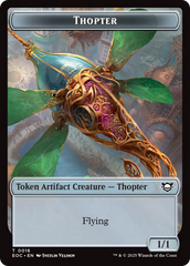 Thopter // Beast (0006) Double-Sided Token [Edge of Eternities Commander Tokens] | Empire Gaming NC