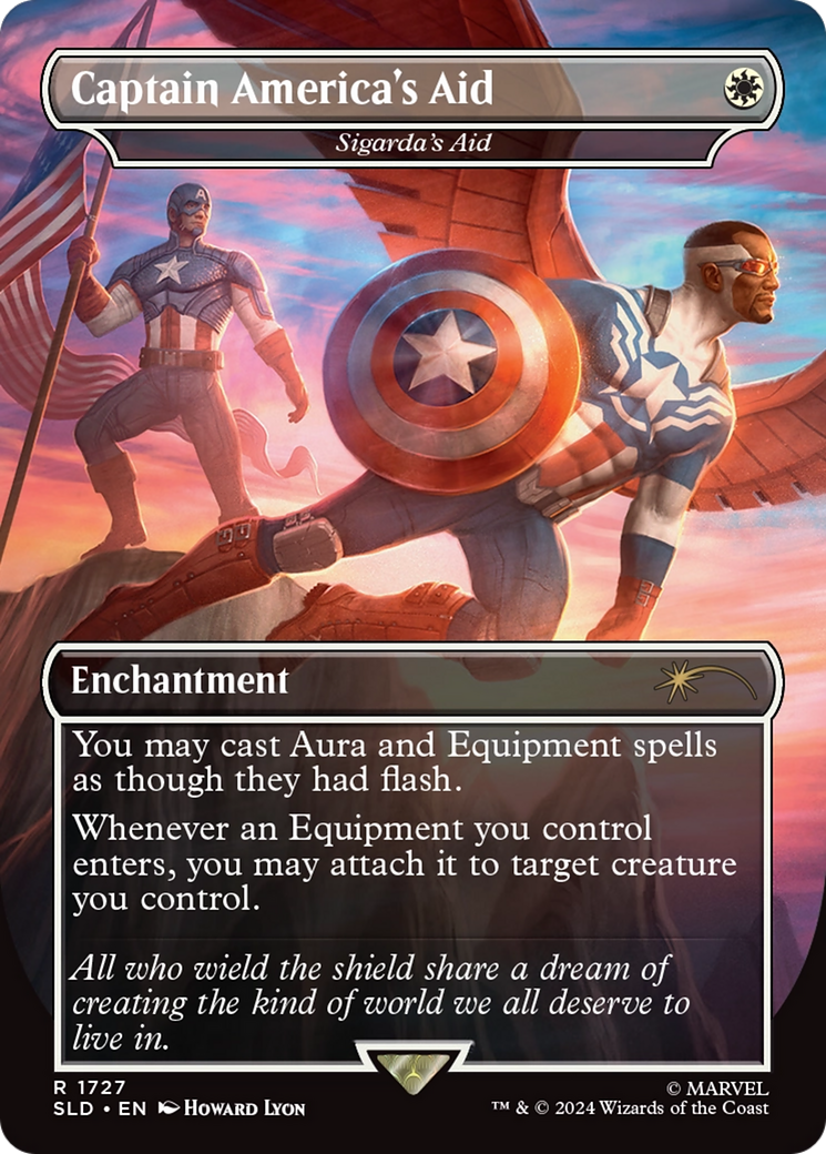 Captain America's Aid - Sigarda's Aid (Rainbow Foil) [Secret Lair Drop Series] | Empire Gaming NC