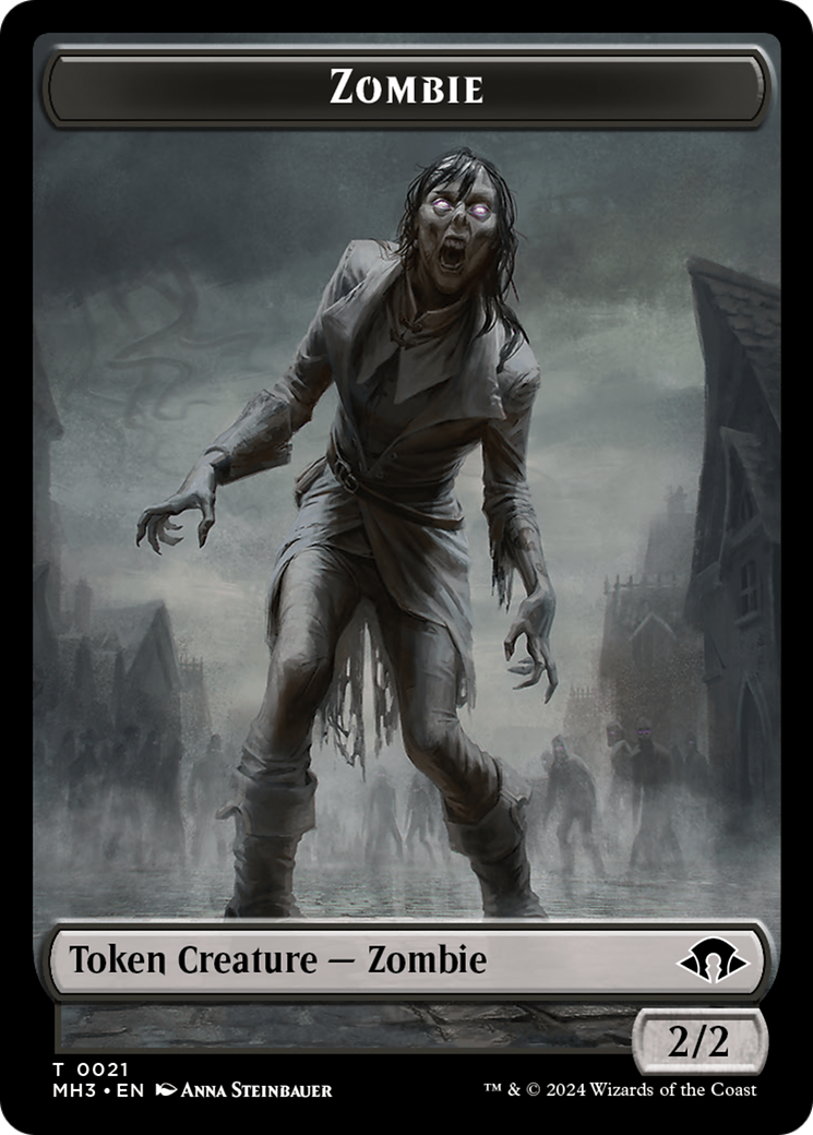 Phyrexian Germ // Zombie Double-Sided Token [Modern Horizons 3 Tokens] | Empire Gaming NC