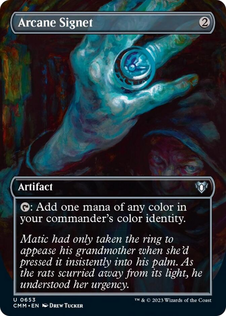 Arcane Signet (Borderless Alternate Art) [Commander Masters] | Empire Gaming NC