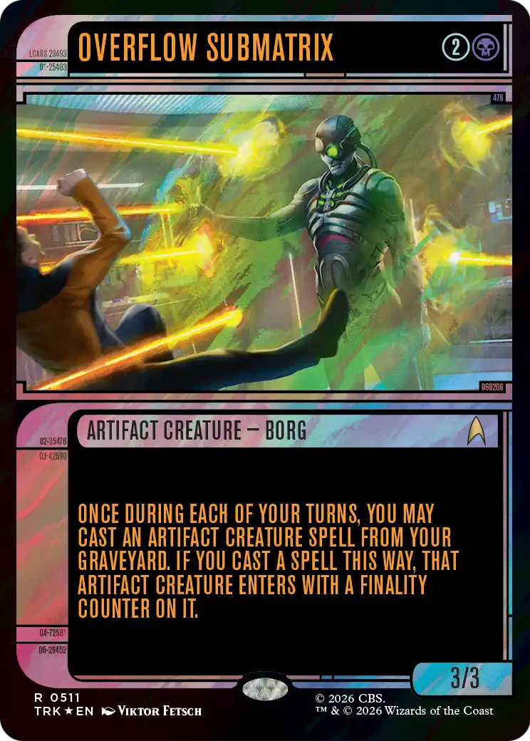 Overflow Submatrix (Showcase) (Surge Foil) [Star Trek] | Empire Gaming NC