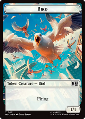 Treasure (027) // Bird (021) Double-Sided Token (Surge Foil) [Marvel Super Heroes Commander Tokens] | Empire Gaming NC