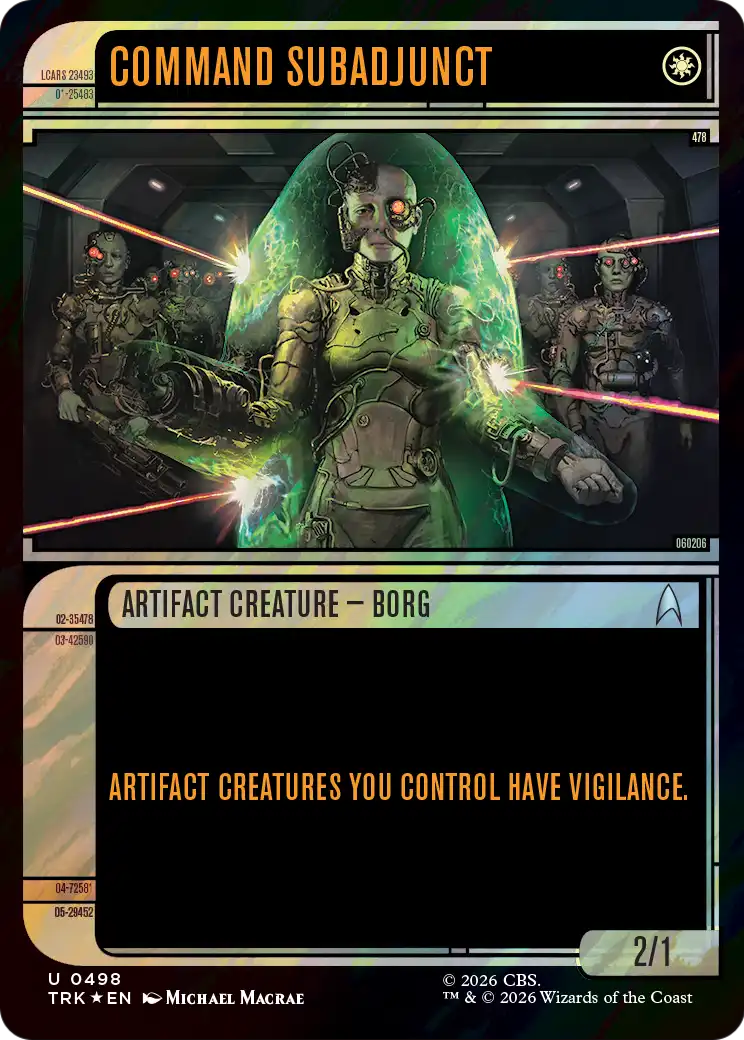 Command Subadjunct (Showcase) (Surge Foil) [Star Trek] | Empire Gaming NC