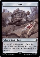 Junk // Zombie Mutant Double-Sided Token [Fallout Tokens] | Empire Gaming NC