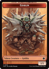 Goblin // Treasure Double-Sided Token [Foundations Tokens] | Empire Gaming NC