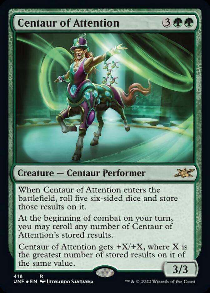 Centaur of Attention (Galaxy Foil) [Unfinity] | Empire Gaming NC