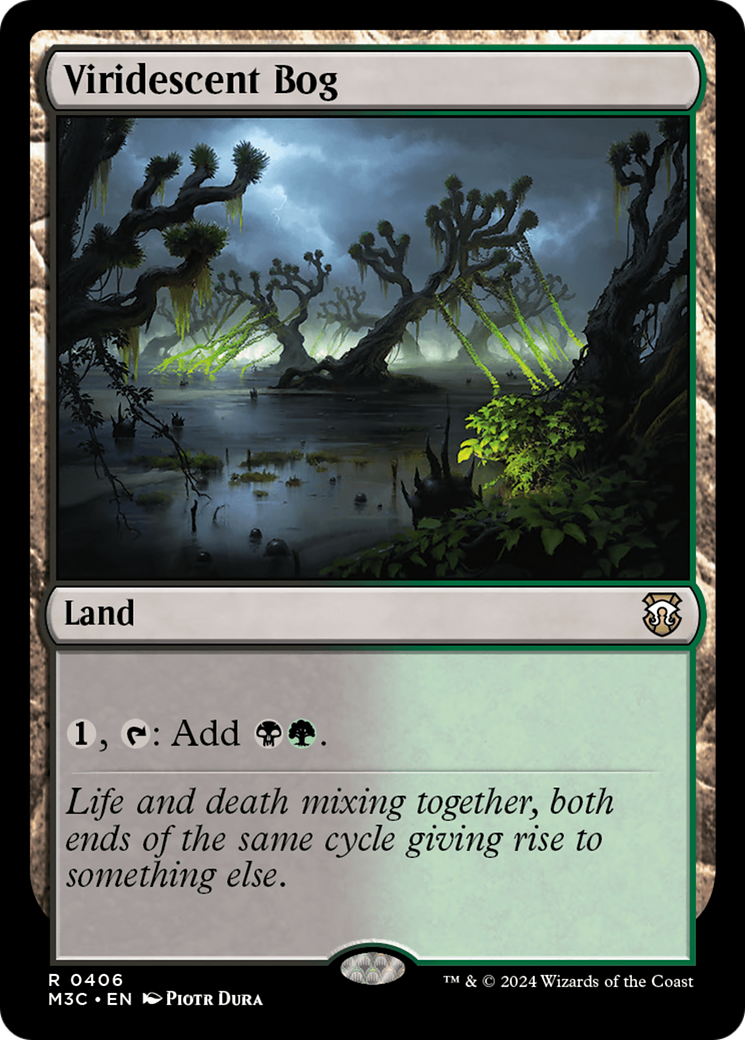 Viridescent Bog (Ripple Foil) [Modern Horizons 3 Commander] | Empire Gaming NC