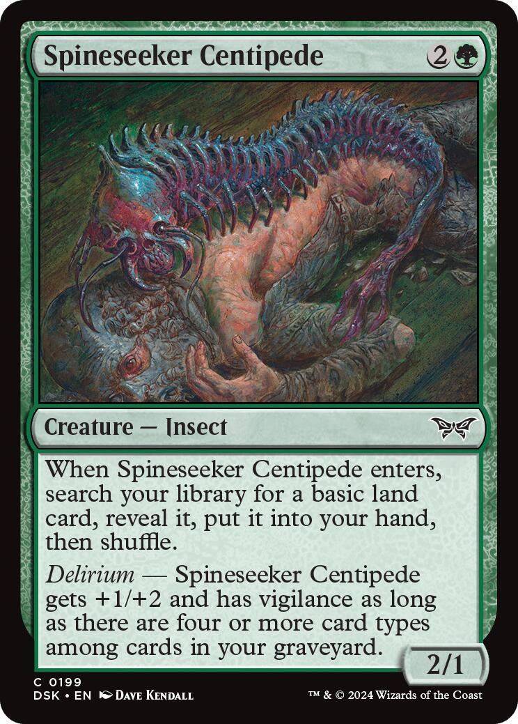 Spineseeker Centipede [Duskmourn: House of Horror] | Empire Gaming NC