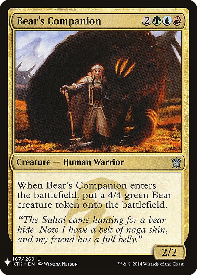 Bear's Companion [Mystery Booster] | Empire Gaming NC