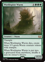 Worldspine Wurm [Duskmourn: House of Horror Commander] | Empire Gaming NC