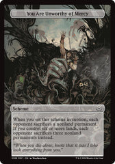 You Are Unworthy of Mercy (Full Art) [Duskmourn: Archenemy] | Empire Gaming NC