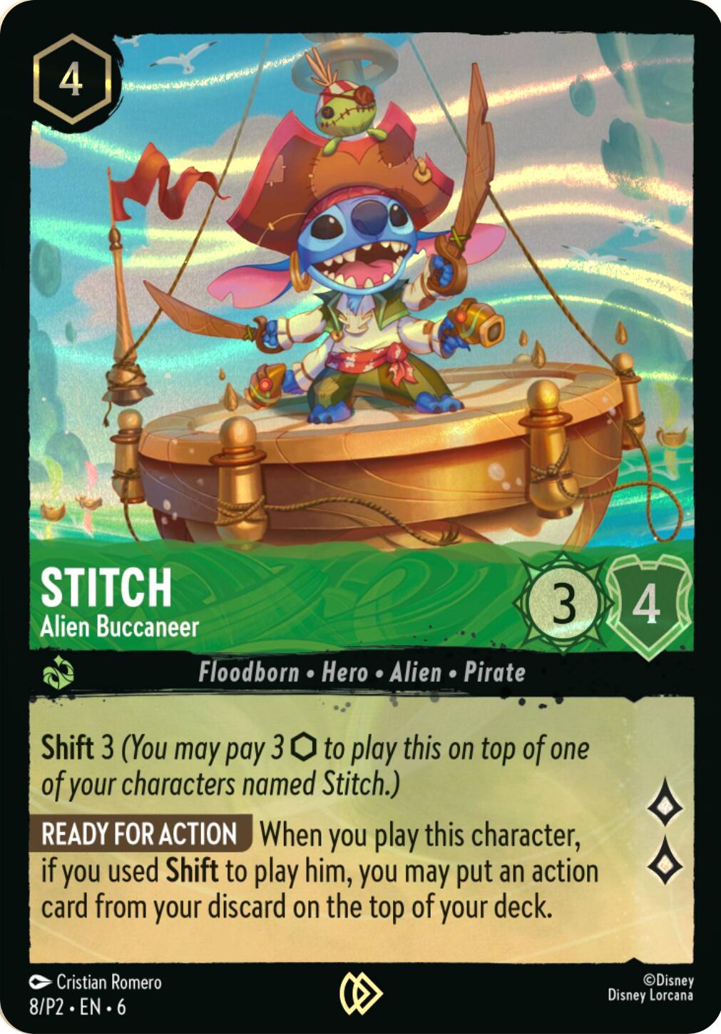 Stitch - Alien Buccaneer (Stitch Collector's Gift Set Promo) (8) [Promo Cards] | Empire Gaming NC