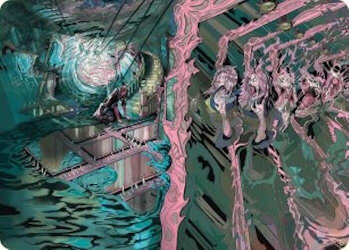 Mirror Room // Fractured Realm Art Card [Duskmourn: House of Horror Art Series] | Empire Gaming NC