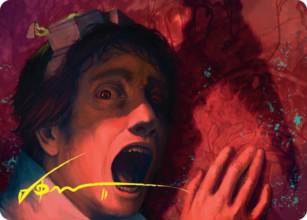 Murder Art Card (Gold-Stamped Signature) [Duskmourn: House of Horror Art Series] | Empire Gaming NC