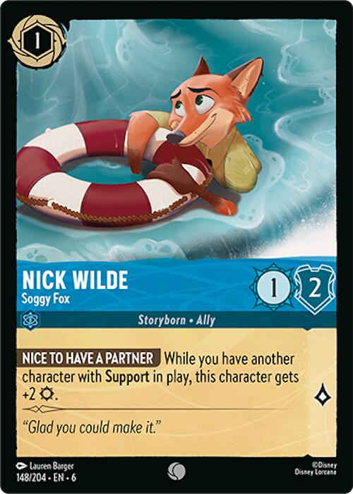 Nick Wilde - Soggy Fox (148/204) [Azurite Sea] | Empire Gaming NC