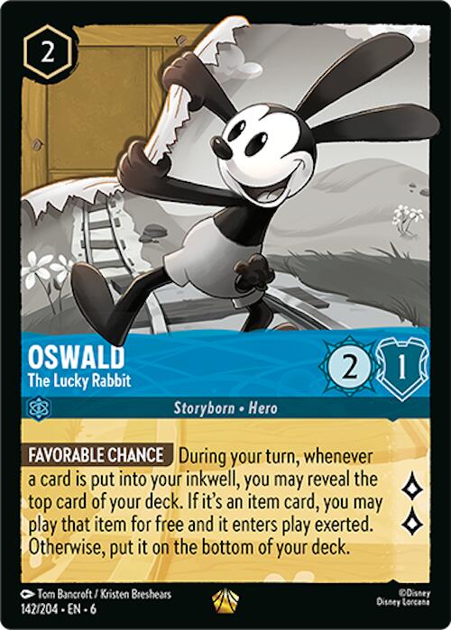 Oswald - The Lucky Rabbit (142/204) [Azurite Sea] | Empire Gaming NC